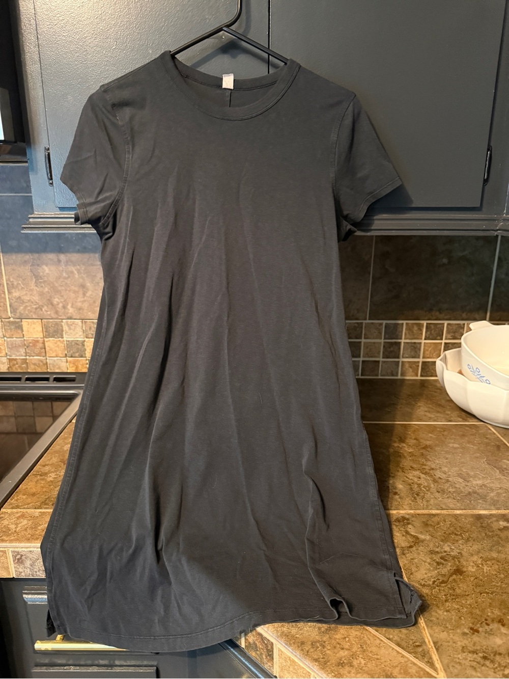 Lululemon Classic Black Short Sleeve T-Shirt Dress
